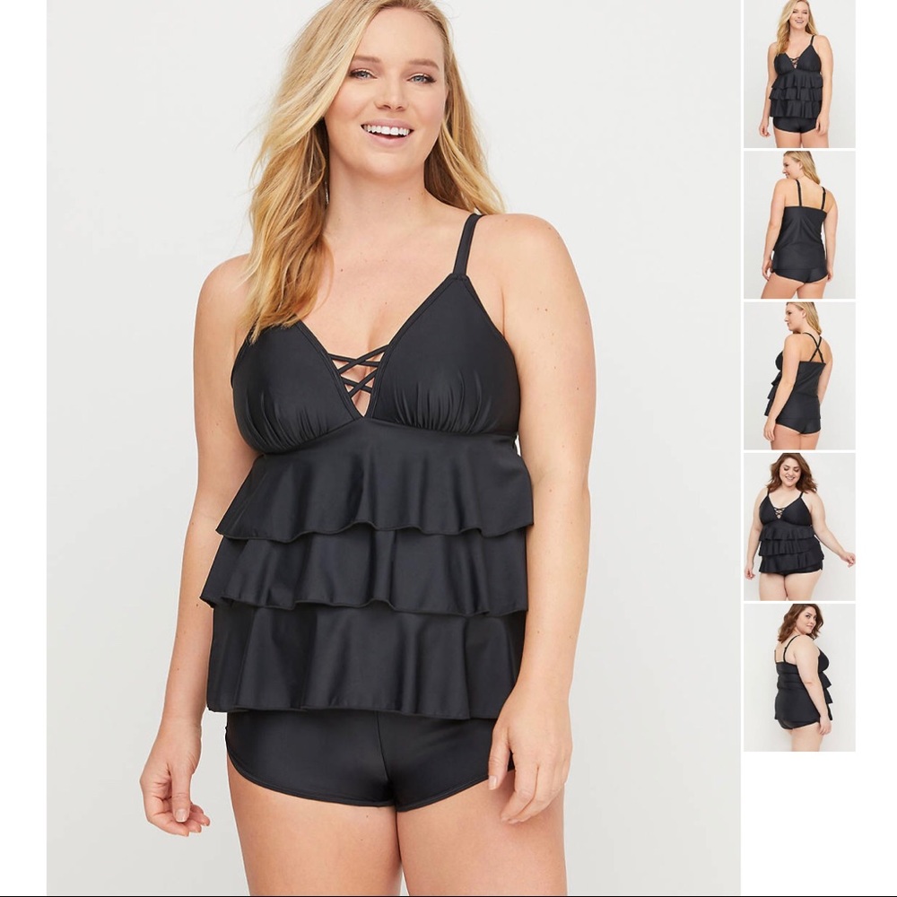 NWT Swim by Cacique Tankini Top